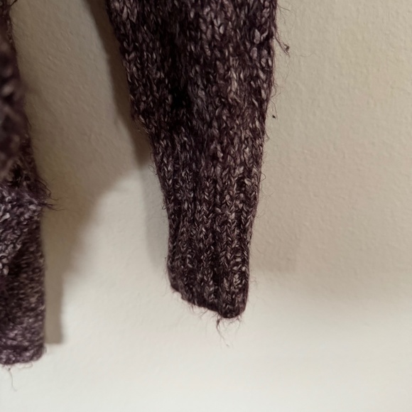 Tommy Bahama Sweater Women's SM Purple Open Front Cardigan Marled Cozy Lounge - Picture 3 of 5